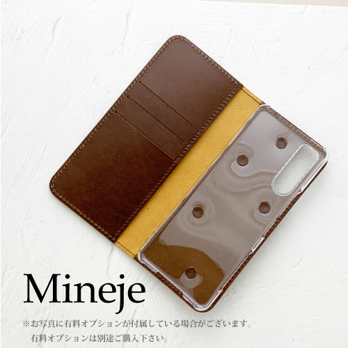 コッシュ公式WEBサイト - Casual Ordermade / スマホケース 全機種対応 手帳型 本革 コードバン cordovan  [Mineje]